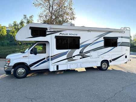 GT Styling RainBlade RV Window Deflector and Sun Visor (Fits 32-37 inch Wide Window) Smoke - Outdoor Depot