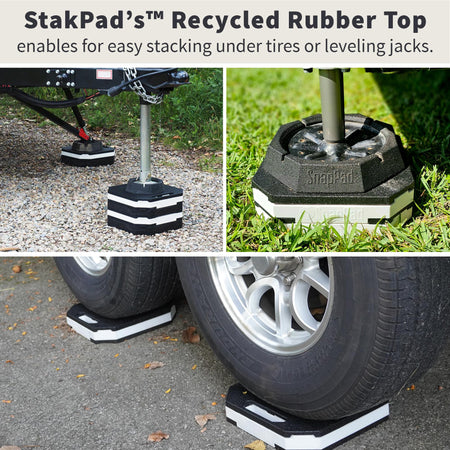 SnapPad SnapPad StakPad RV Leveling Blocks – Precise Fit for Class A, B & C Motorhomes, Fifth Wheels, Travel - Outdoor Depot