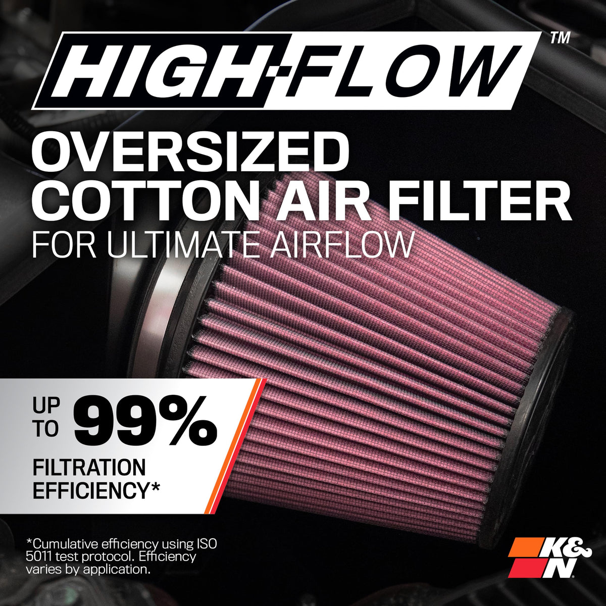 K&N K&N Cold Air Intake System: High-Flow Air Filter, Increase Performance & Towing: Compatible with - Outdoor Depot