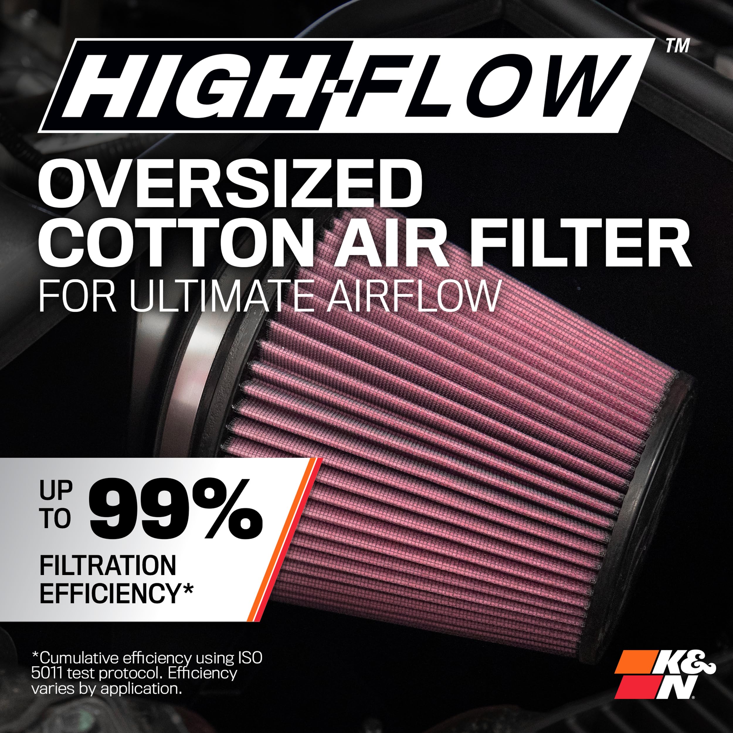 K&N K&N Cold Air Intake System: High-Flow Air Filter, Increase Performance & Towing: Compatible with - Outdoor Depot
