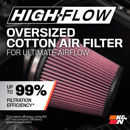 K&N K&N Cold Air Intake System: High-Flow Air Filter, Increase Performance & Towing: Compatible with - Outdoor Depot