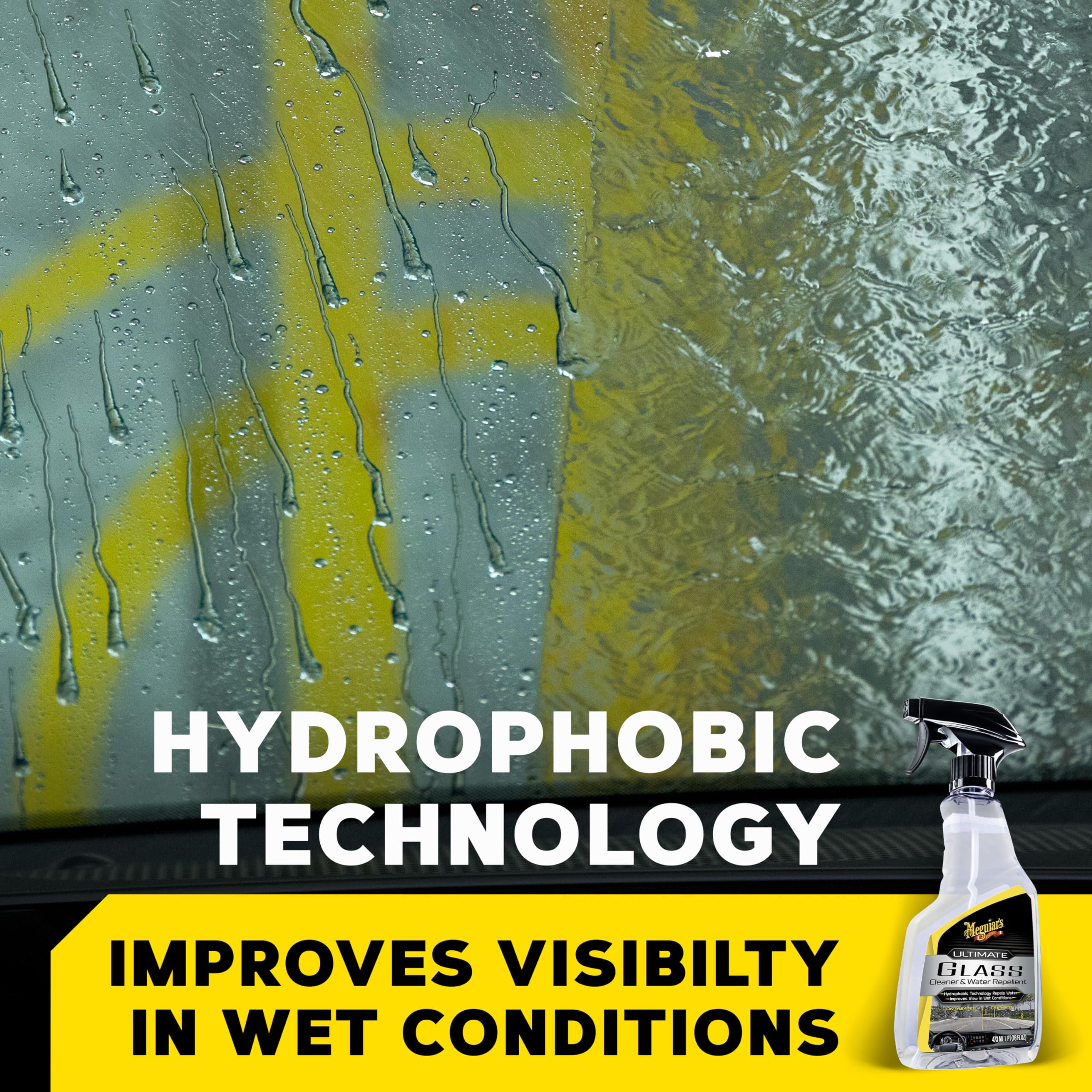Meguiar's Meguiar's Ultimate Glass Cleaner & Water Repellent - Premium Glass and Window Cleaner for Quick - Outdoor Depot
