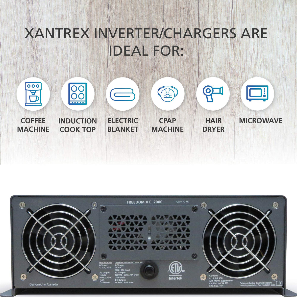 Xantrex Xantrex Freedom XC 2000 817-2080 Power Inverter - Outdoor Depot