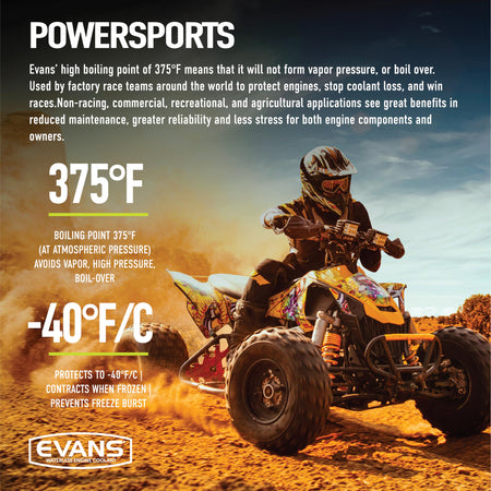 EVANS EVANS Coolant EC72064 Powersports Waterless Engine Coolant, 1/2 gallon - Outdoor Depot