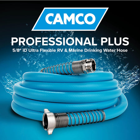 Camco Camco EvoFlex 25-Foot Drinking Water Hose | Features an Extra Flexible Construction | Stainless Steel - Outdoor Depot