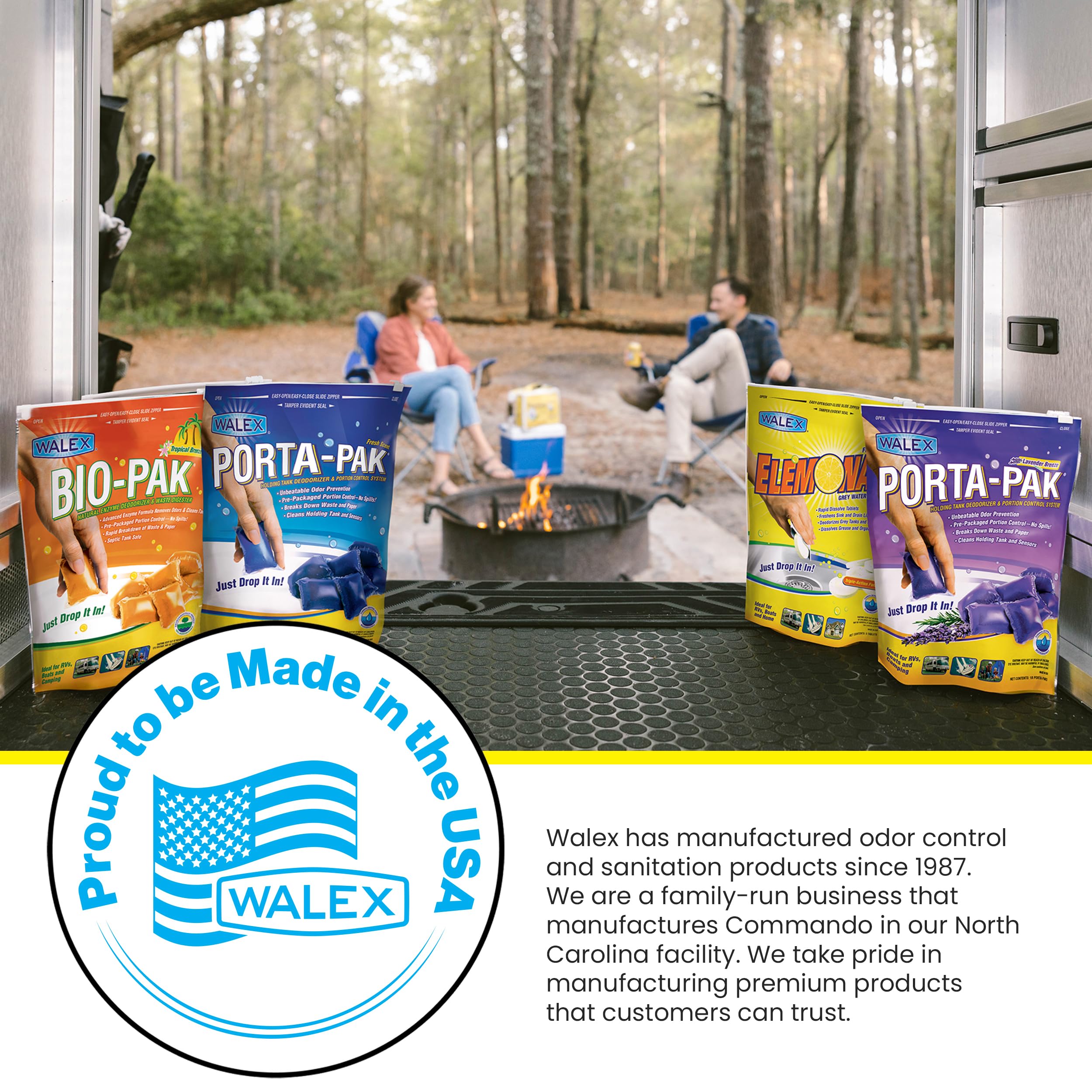Walex Walex Commando RV Black Holding Tank & Sensor Cleaner - Eliminates Waste & Paper Buildup, Restores - Outdoor Depot