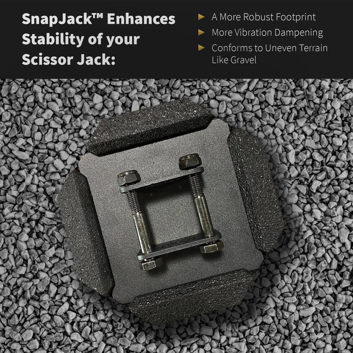 SnapPad SnapPad SnapJack™ SJ (Pack of 4) | Two-Point Trailer Jack Stands Featuring 5.5" Metal Foot | Adds - Outdoor Depot