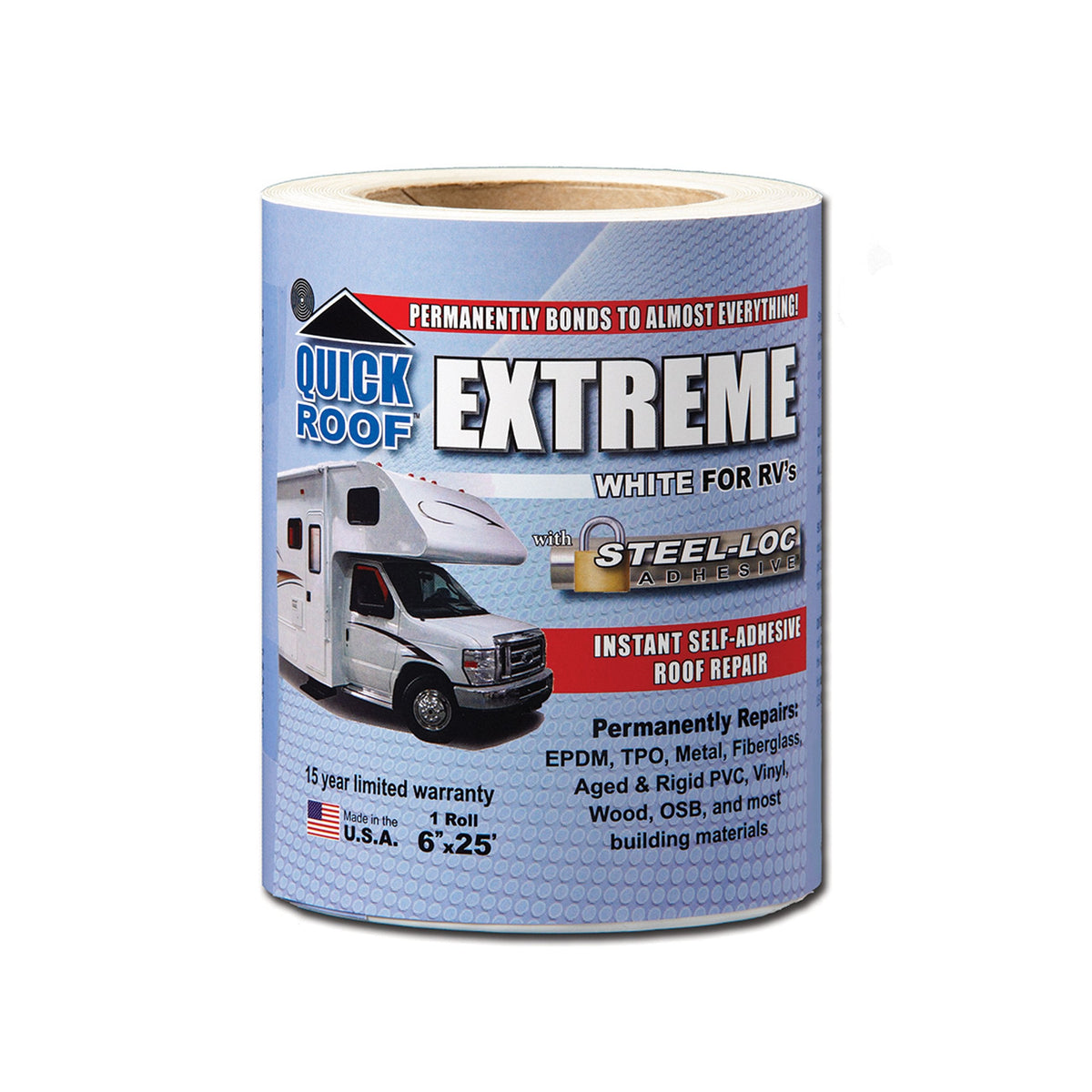 Cofair Cofair UBE625 Quick Roof Extreme White 6" x 25' - Outdoor Depot