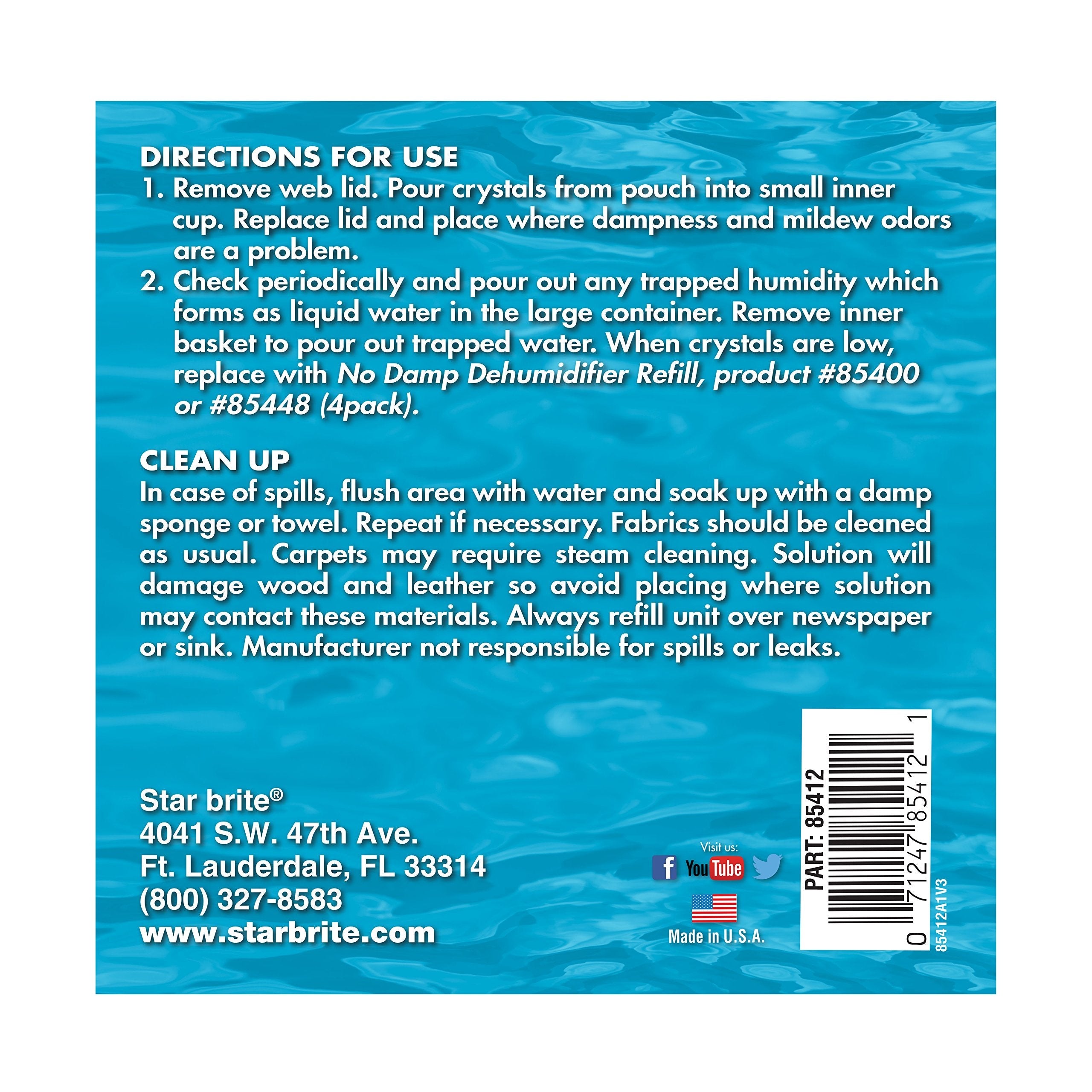 STAR BRITE STAR BRITE No Damp Moisture Absorber & Dehumidifier - Simple, Portable, Humidity Control for - Outdoor Depot