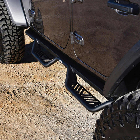 Westin Westin 20-14065 Outlaw Drop Nerf Bars fits 2018-2026 Wrangler JL Unlimited 4Door Textured Black Pair - Outdoor Depot