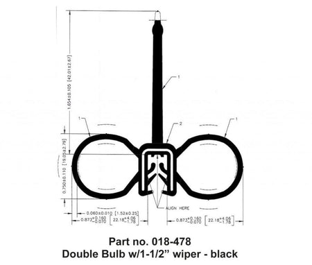 AP PRODUCTS 018478 SLIDE ON CLIP SEAL W/DOUB