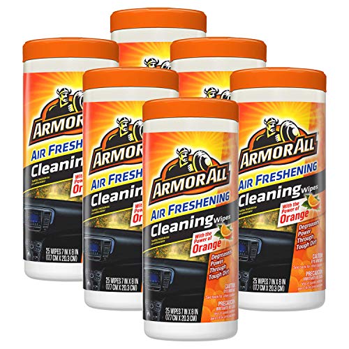 ARMOR ALL 10260B CLEANING WIPES ORANGE 6/25CT