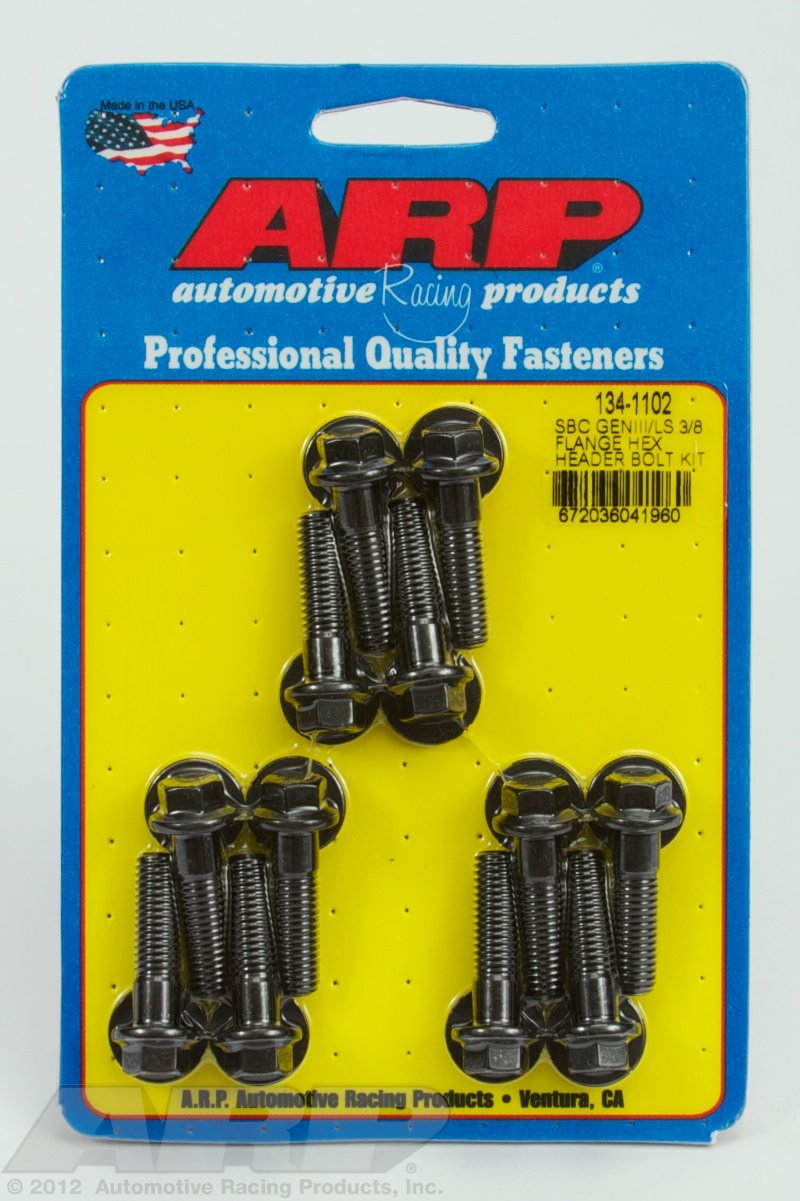 ARP ARP-134-1102 Chevy LS 3/8in Flange Hex Header Bolt Kit Engine & Performance