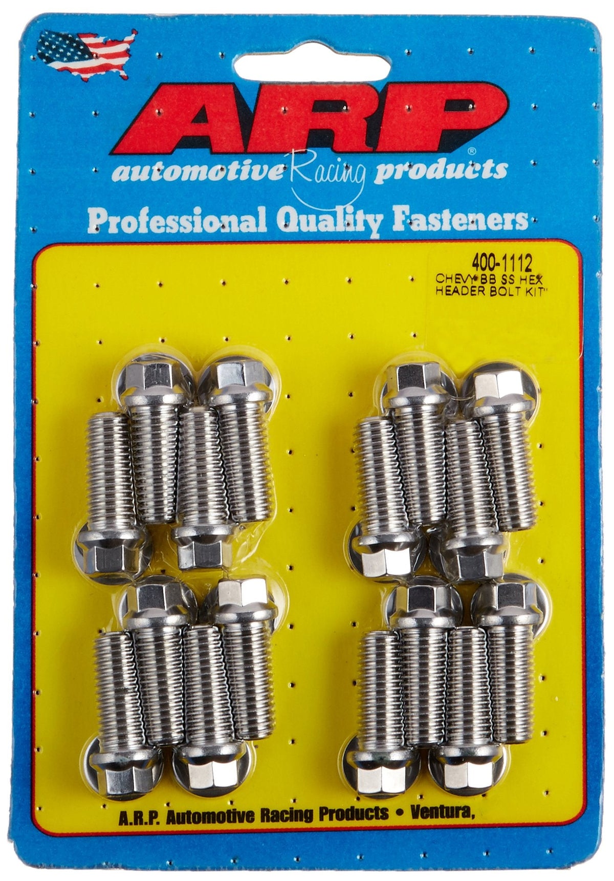 ARP 4001112 BBC SS HEX HDR BOLT KIT
