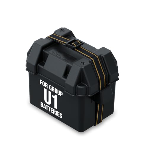 ATTWOOD MARI 9082-1 Attwood Small Battery Box with Mounting Kit and Strap, Fits U1 Bat...
