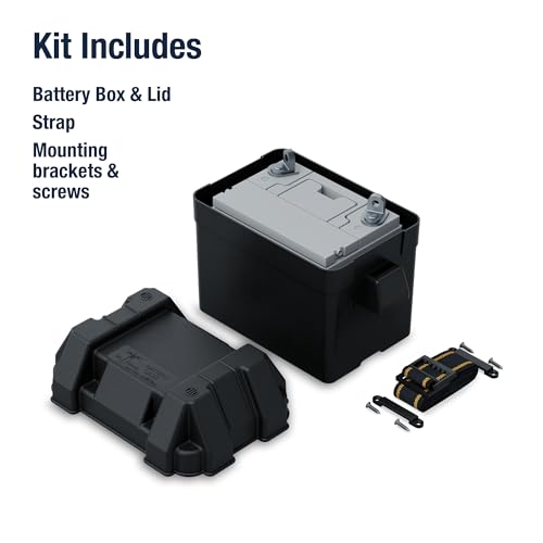 ATTWOOD MARI 90821 BATTERY BOX-BLK SM