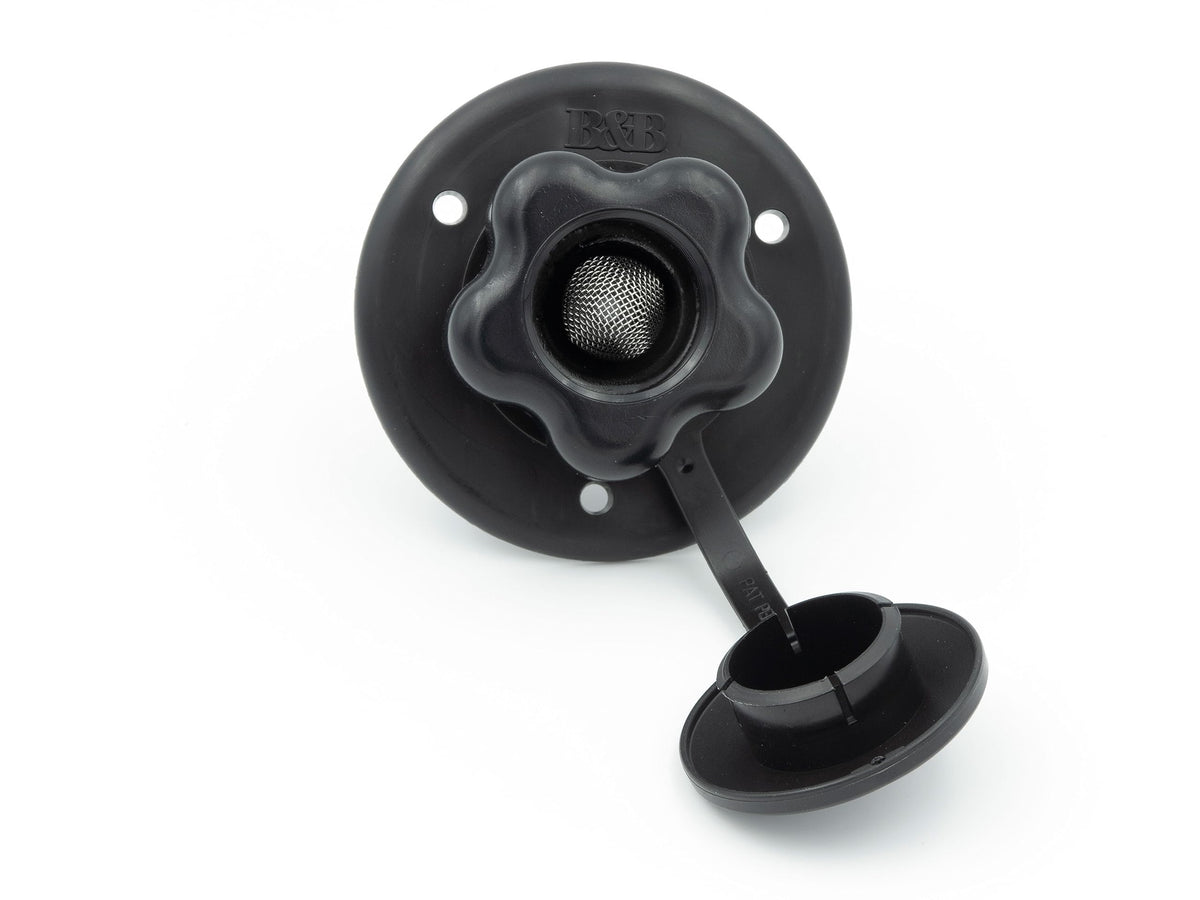 B&B MOLDERS 94217 City Water Fill, Plastic Check Valve – Black RV & Camper