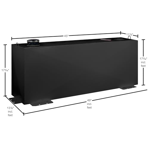 BETTER BUILT 29211584 Steel Transfer Fuel Tank - 36-Gallon, Rectangular, Black, Model Number