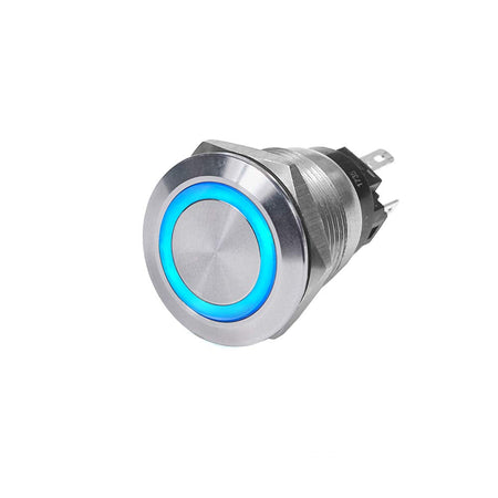 BLUE SEA 4160BSS SWITCH BUTTON SS 10A OFF-ON BLUE