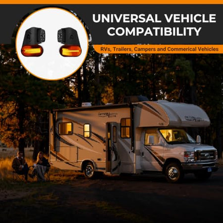 BRAND MOTION AHDS-7812 Brandmotion Wireless HD Side Marker Light Cameras RV & Camper