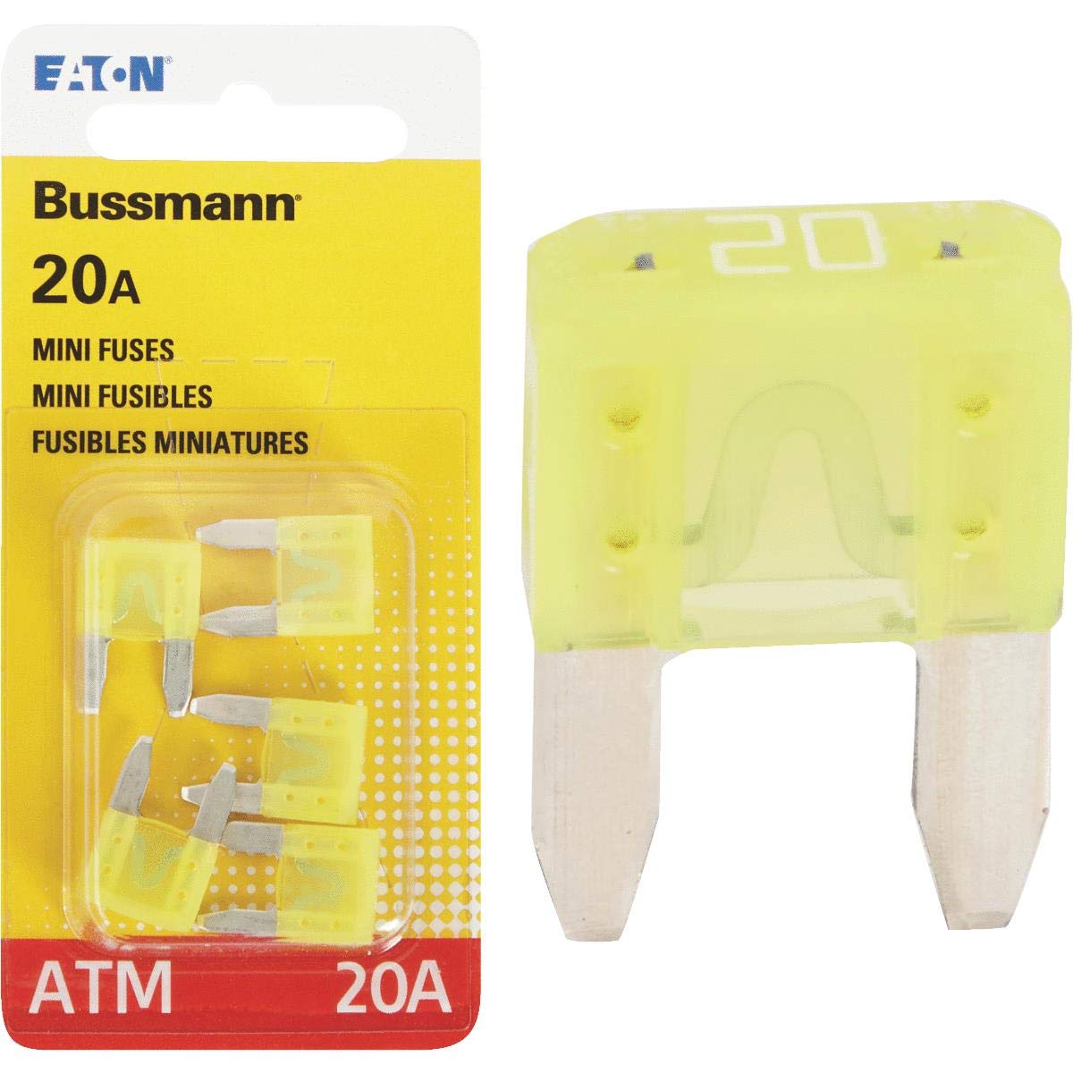 BUSSMANN BPATM20RP 5PK BP/ATM-20 FUSES