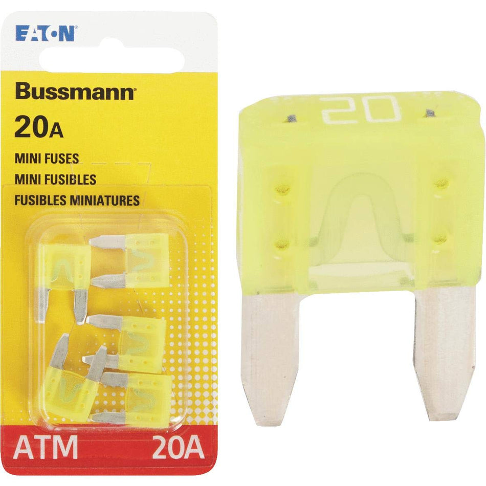 BUSSMANN BPATM20RP 5PK BP/ATM-20 FUSES