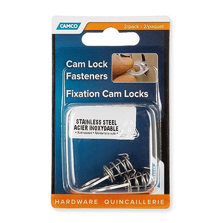 CAMCO 09214 Stainless Steel Water Heater Cam Lock, 2 Pack RV & Camper