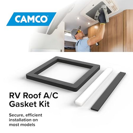 CAMCO 25071 14-Inch x 14-Inch Camper Roof A/C Gasket Kit - Features a Waterproo... RV & Camper