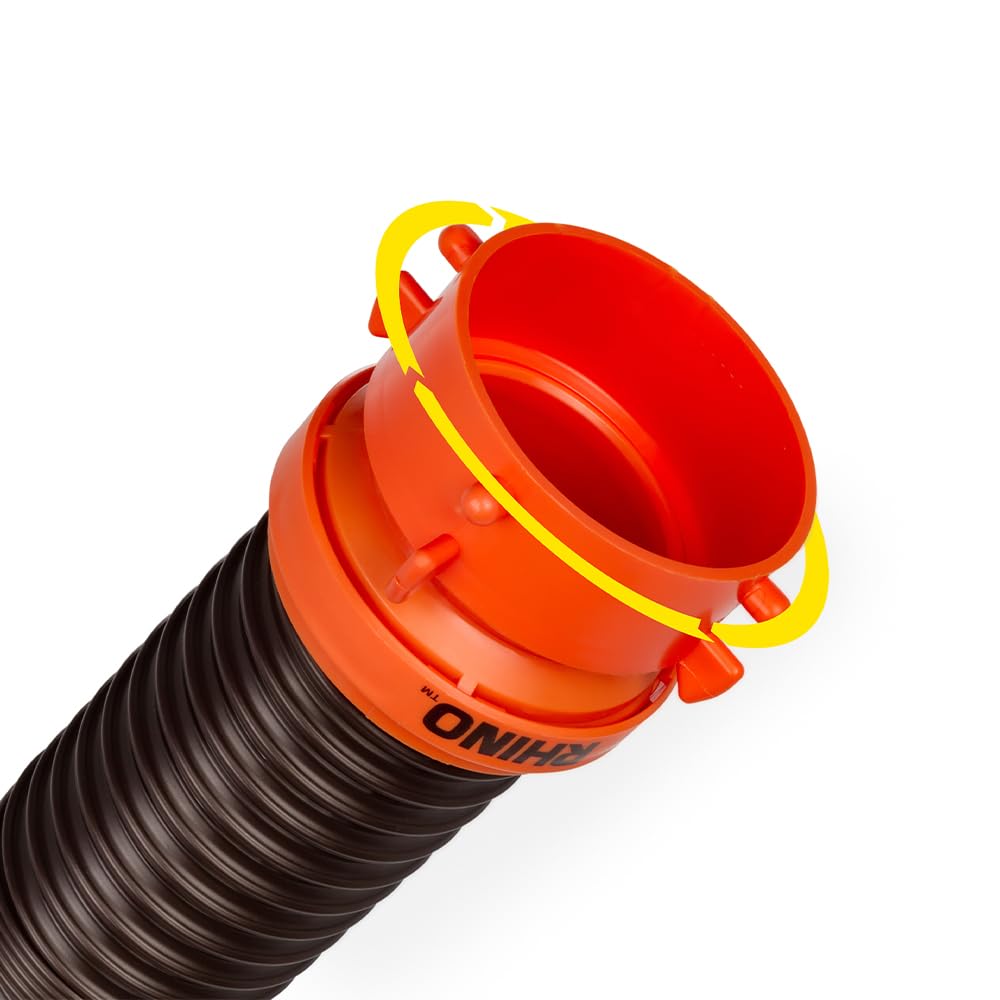 CAMCO 39764 RhinoFLEX Heavy Duty 10ft RV Sewer Hose Extension Kit with Swivel F... RV & Camper