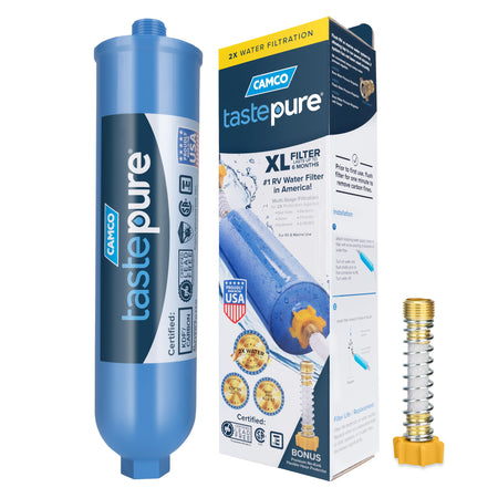 CAMCO 40019 TASTEPURE XL WATER FILTER (KDF)W/FL