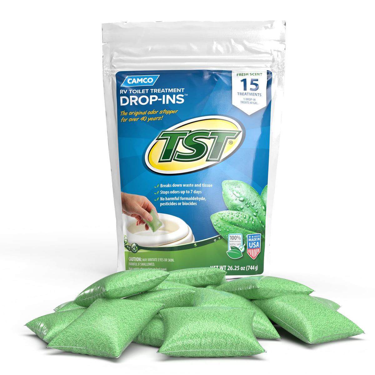CAMCO 40264 TST DROP-INS  15/BAG
