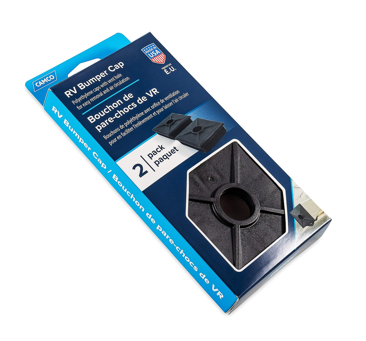 CAMCO 40303 4' BUMPER CAP-BLAK 2/CARD