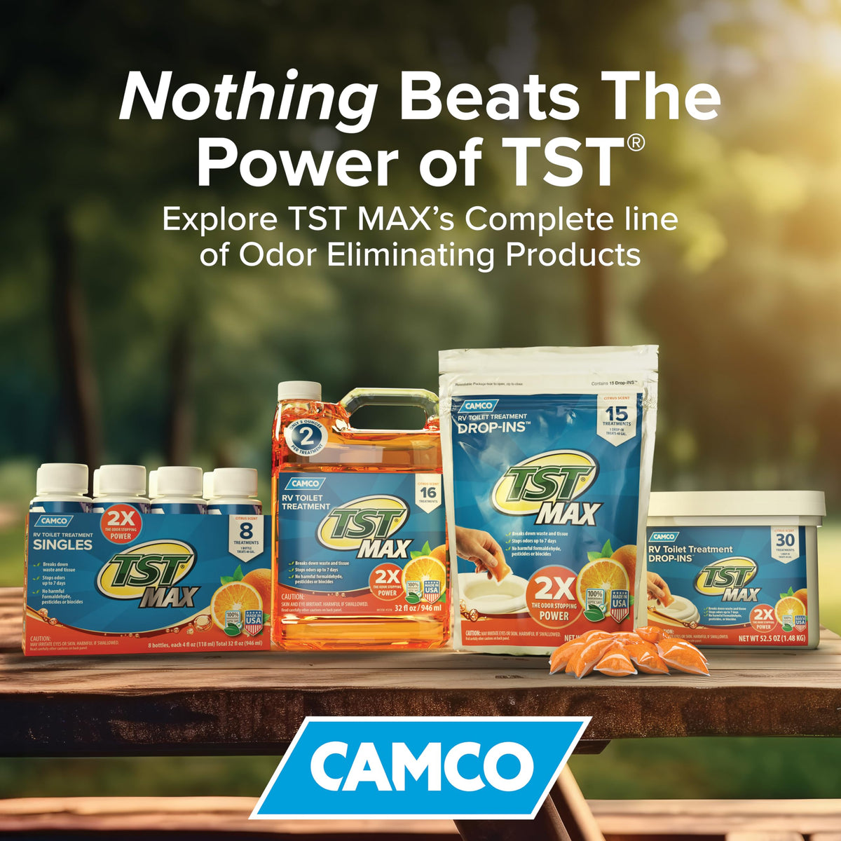 CAMCO 41189 TST ORANGE DROP-IN 15/PK
