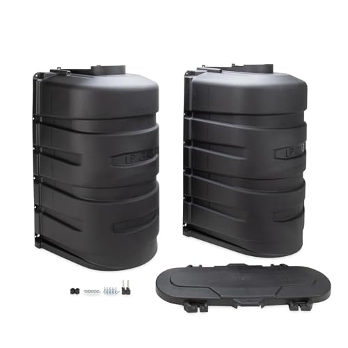 CAMCO 50512 PROPANE TANK COVER DOUBLE 30LB BL