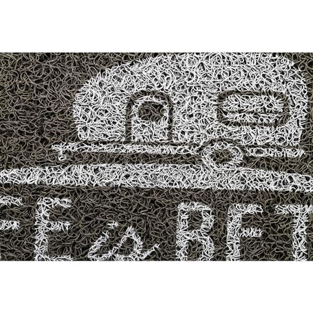 CAMCO 53200-A Life is Better at The Campsite Scrub Mat - 26.5 by 15 - Non-Slip Ba...