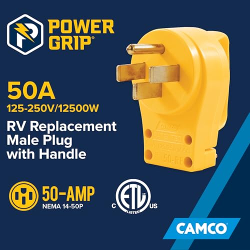CAMCO 55255 50AMPPWRGRIPREPLACEMPLUG
