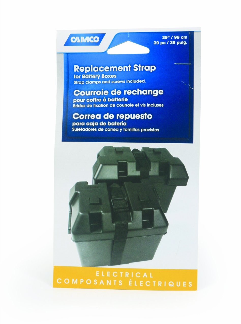 CAMCO 55364 Replacement Strap for Battery Box - 39-inches Long - Hardware Inclu... RV & Camper