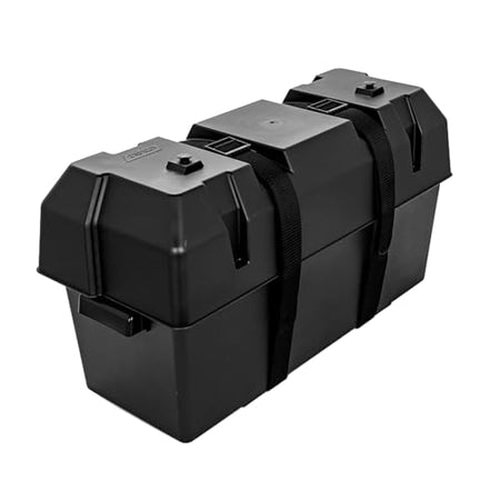 CAMCO 55374 Heavy Duty Double Battery Box with Straps and Hardware - Group GC2 ...