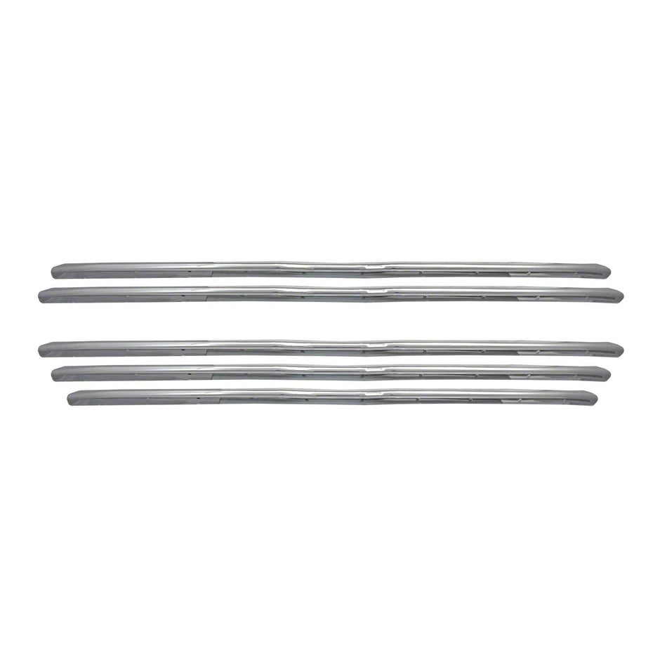 Coast to Coast International CCI Grille Insert IWCGI160, Overlay, Bar Style, 5 Piece, Chrome Plated, ABS