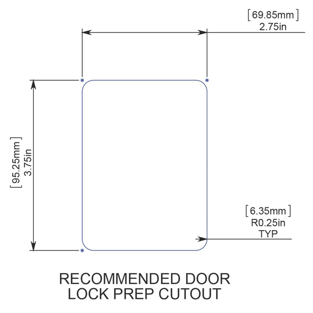 CREATIVE PRO 0AL90091PK STANDARD RV ENTRY DOOR LOCK W