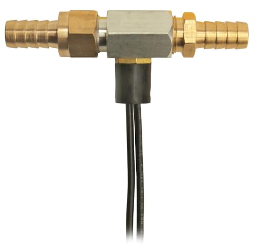 DERALE 15721 8AN x -8AN In-Line Fluid Thermostat,Silver