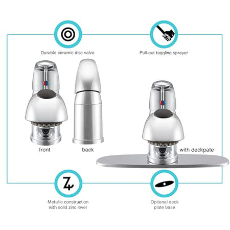 DURA FAUCET DFNMK852CP RV KITCHEN FAUCET CHROME