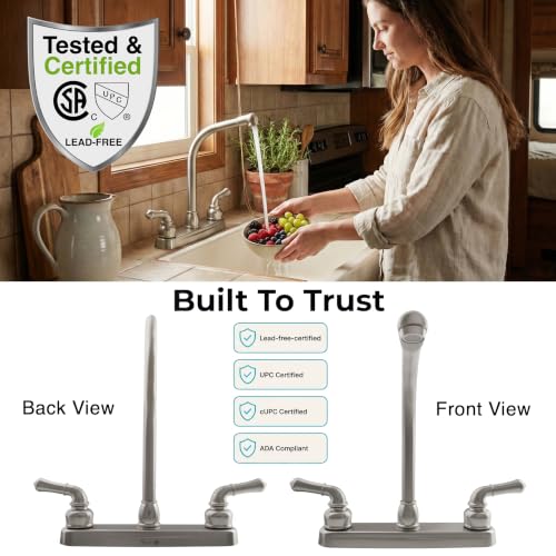 DURA FAUCET DFPK210CSN HI-RISE RV KITCHEN FAUCET
