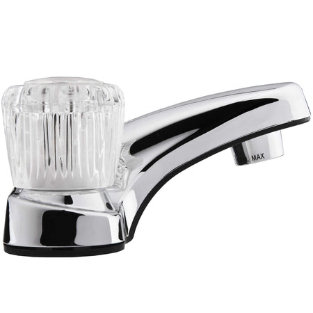 DURA FAUCET DFPL700ACP DF-PL700A-CP RV Two Handle Bathroom Sink Faucet (Chrome) RV & Camper