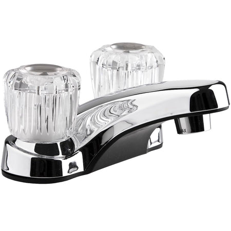 DURA FAUCET DFPL700ACP LAV W/CRYSTAL SCRM POL