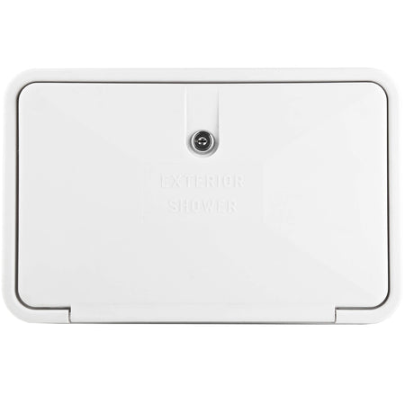 DURA FAUCET DFSA170WT DF-SA170-WT RV Exterior Shower Box Kit Lockable (White) RV & Camper