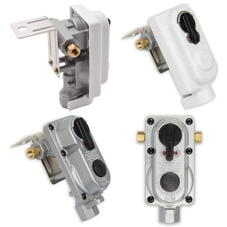 FLAME KING KT12ACR-2 () 2-Stage Auto Changeover LP Propane Gas Regulator With Two 12 Inc...