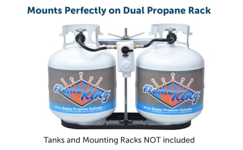 FLAME KING KT12ACR-2 () 2-Stage Auto Changeover LP Propane Gas Regulator With Two 12 Inc...