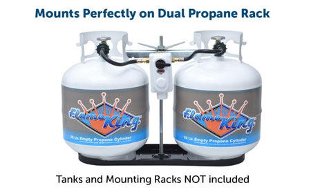 FLAME KING KT12ACR-2 () 2-Stage Auto Changeover LP Propane Gas Regulator With Two 12 Inc...