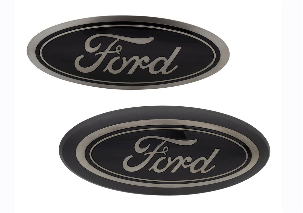 FORD M-1447-F15B 2018-2023 F-150 Front Grille and Rear Tailgate Black Appearance Emb...